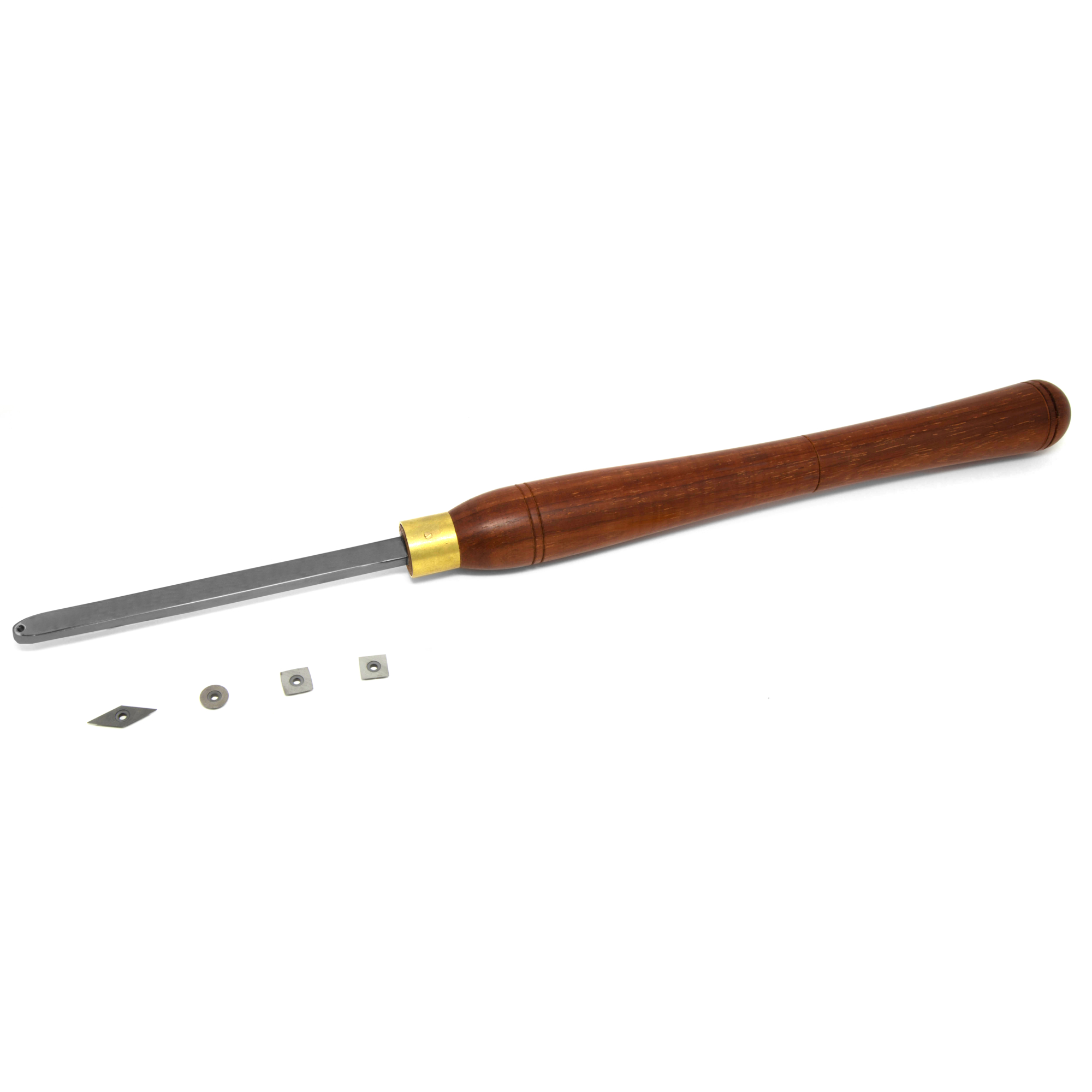 WEN Indexable Wood Turning Chisel - 18.5in., 4 Tungsten Carbide Cutter Tips, Ergonomic Coralwood Handle, Model# CH4704